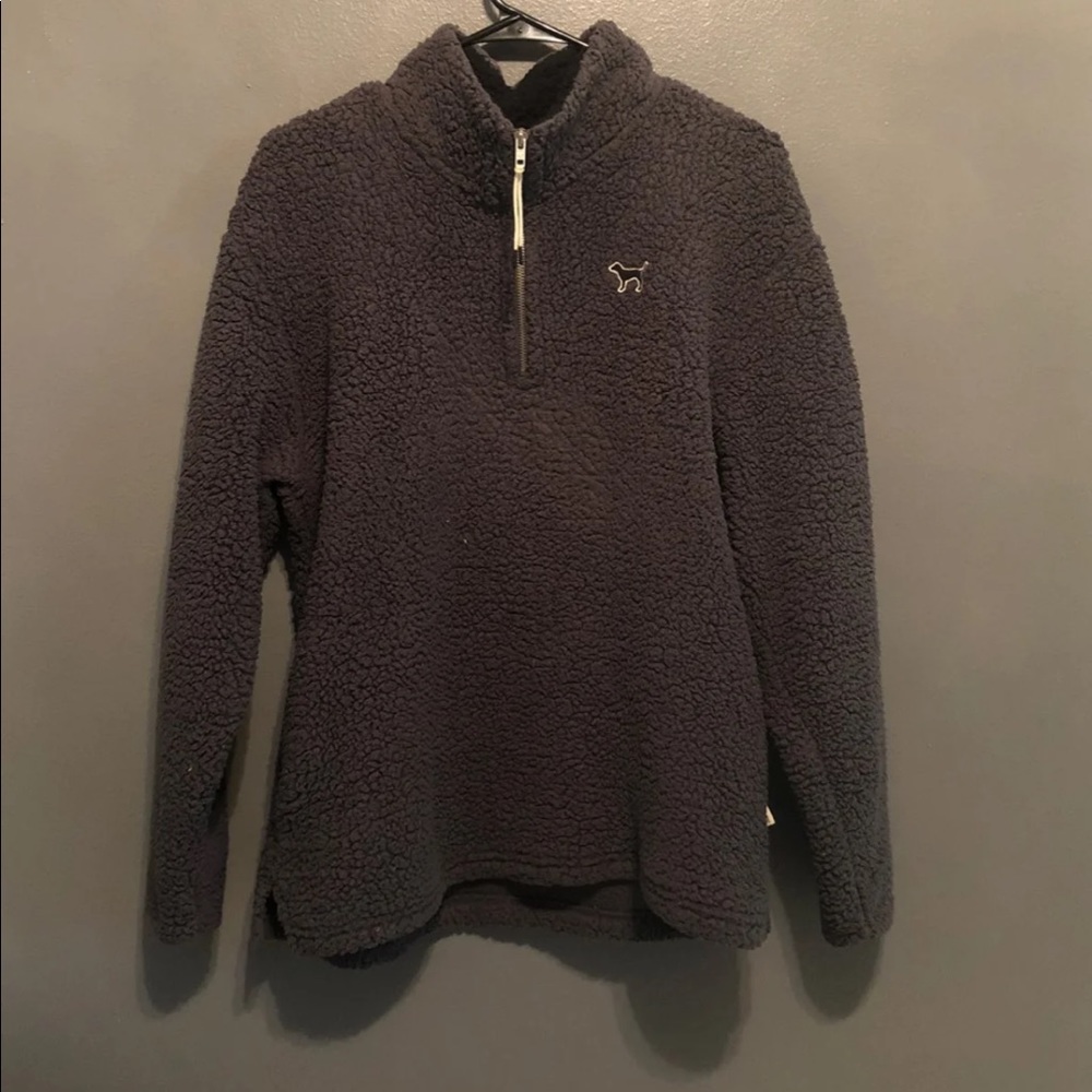 Vs Pink Grey Sherpa Jacket